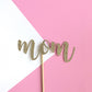 mom cake topper - glitter paper scissors