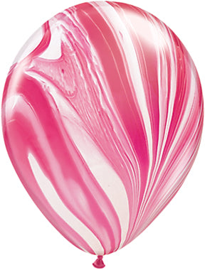 6ct Pink Marble Balloon