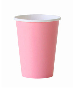 pink paper cup - glitter paper scissors